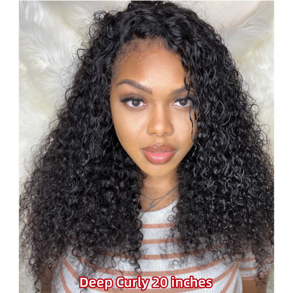 (All Texture Link) Breathable Cap Glueless HD Lace Wigs 150% Density 100% Real Human Hair Preplucked Wear Go Straight/Wavy/Curly