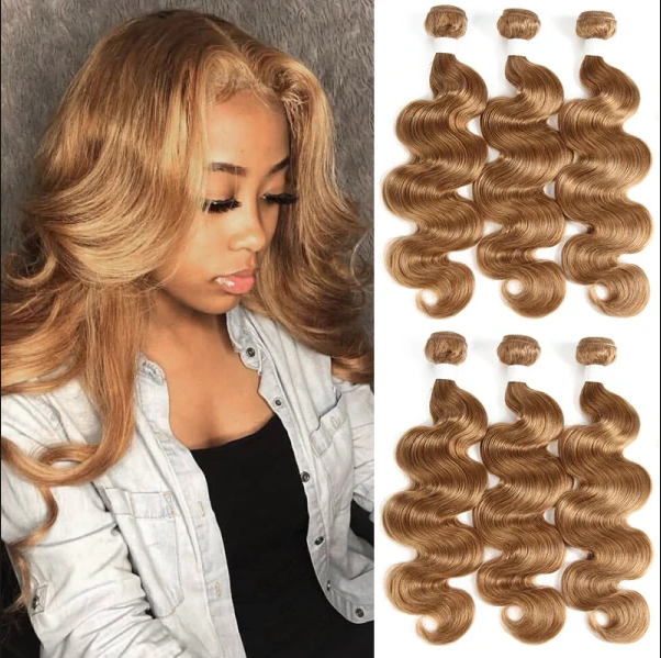 Color Collection #27 #30 #99j #Burg #33B Superior Grade 1 Bundle Straight&Body Wave Virgin Hair Extensions Brazilian Peruvian Malaysian