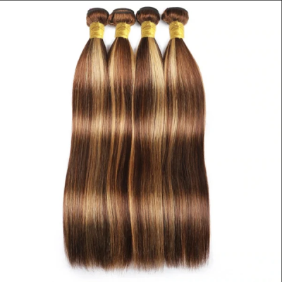 Highlight P4/27 Color Straight&Body wave&Deep wave Virgin Human hair extensions Brazilian Peruvian Malaysian Indian European Cambodian Burmese