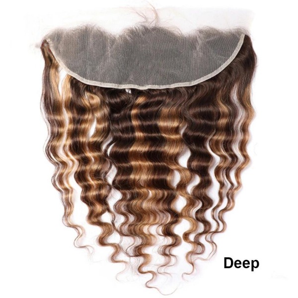 P4/27 Hlighlight Color Ear to ear 13*4 13*6 HD Lace and Transparent Lace Frontal Pre plucked Hairline Human hair Swiss lace