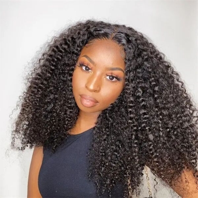 Glueless Wear Go Pre Bleached Deep Curly 200% Density Pre Plucked HD Lace 4×4 5×5 13×4 13×6 Full Frontal Wigs 100% Human Hair