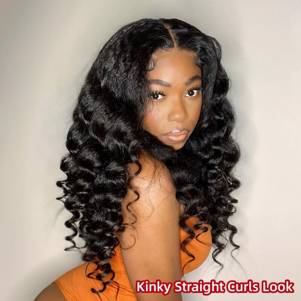 Glueless Wear Go Kinky Straight 200% Density HD Lace 4×4 5×5 13×4 13×6 Full Frontal Wigs Human Virgin Hair Preplucked Bleached Knot