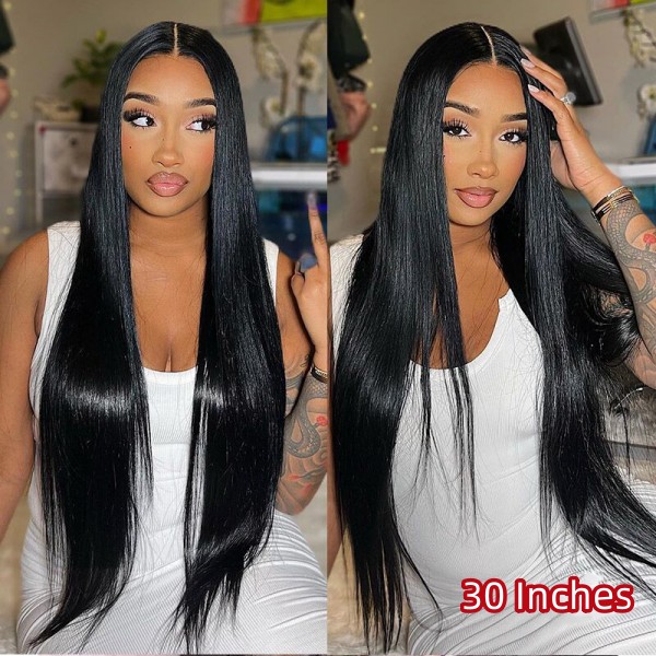 130% Density Full Lace Wigs Straight Hair Human Hair Swiss Transparent Lace