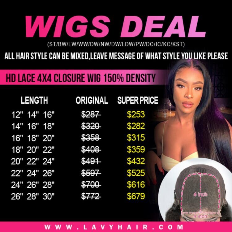 Wholesale Wigs Deal 3 Pieces HD Lace Wig Bulk Order 150% Density Human Hair Preplucked Glueless Wear Go