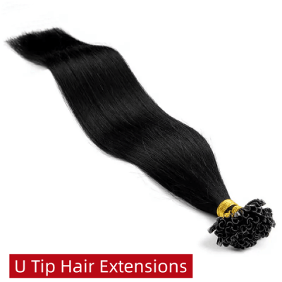 U Tip (Nail Tip) Human Virgin Hair Pre Bonded Hair Extensions 100 grams/1 pack #1B #27 #613 #2 #4 #6 #8 Color