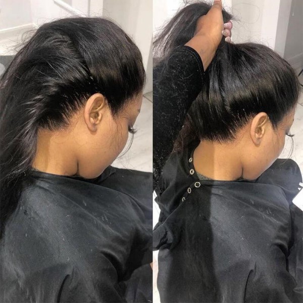 (All Texture Link) HD Lace 360 Lace Wigs 150% & 200% Density Glueless 100% Human Hair Preplucked Hairline Pre Bleached Small Knot Straight/Wavy/Curly