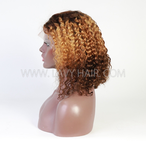 (All Texture Link) Glueless Wear Go 13*4 Full Frontal Bob Wig 150% Density Human Hair Transparent Lace Color #99J #1B #p4/27 #T4/27/4 #350 #p4/350