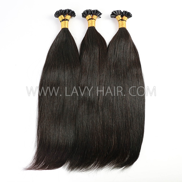 U Tip (Nail Tip) Raw Hair Pre Bonded Hair Extensions 100 grams/1 pack #1B #27 #613 #2 #4 #6 #8 Color