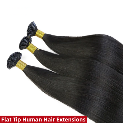 Flat Tip Human Virgin Hair Pre Bonded Hair Extensions 105 grams/1 pack