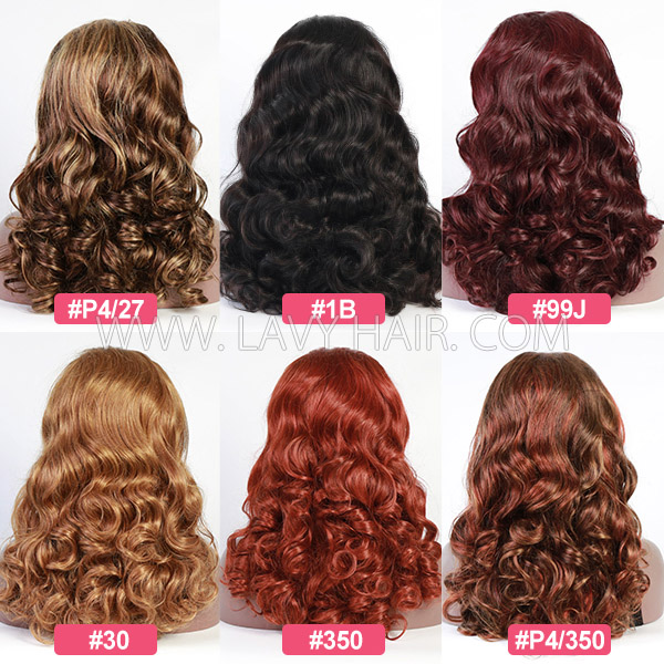 Super Double Drawn Bouncy Curly Glueless 200% Density 13*4 Full Frontal Wigs Transparent Lace Wear Go 100% Human Hair