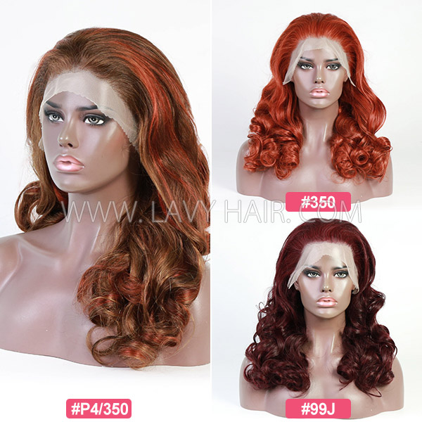 Super Double Drawn Bouncy Curly Glueless 200% Density 13*4 Full Frontal Wigs Transparent Lace Wear Go 100% Human Hair