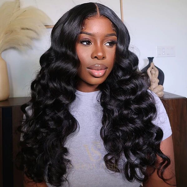 Glueless Wear Go Loose Wave 200% Density Undetectable HD Lace 4×4 5×5 13×4 13×6 Full Frontal Wigs 100% Human Hair Pre Plucked Wig