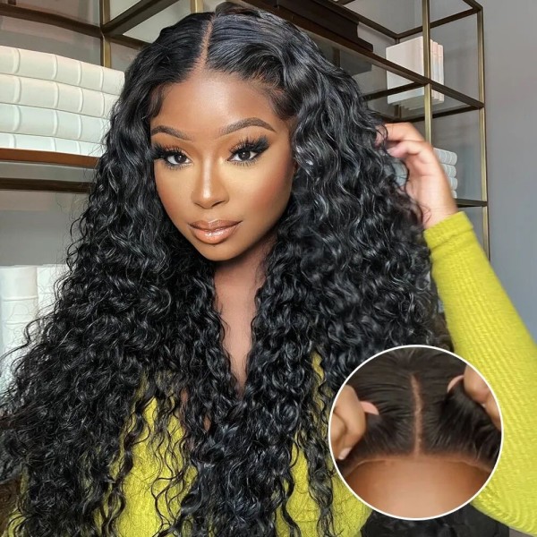 200% Density 5*5 Closure Wig HD Lace Deep Wave Human Virgin Hair