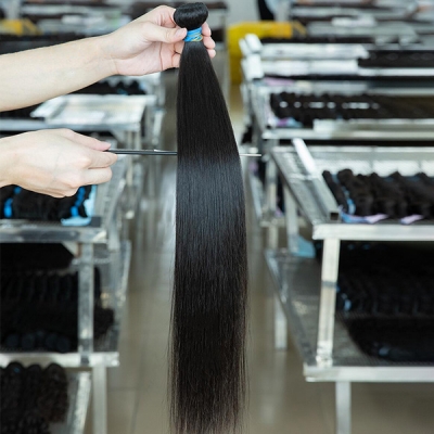 Lavy Hair 14A Top Grade Raw Human Hair Straight Hair Pure Young Donor Cuticle Aligned Unprocessed Bundle