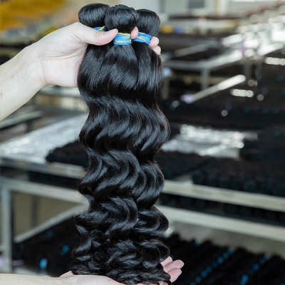 Lavy Hair 14A Top Grade Raw Human Hair Loose Deep Wave Pure Young Donor Cuticle Aligned Unprocessed Bundle