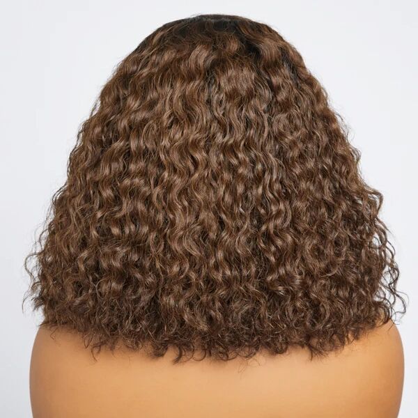 Ombre Brown Color Glueless Wear Go Bob Wig 300% Density HD Lace Customize 2-4 Days