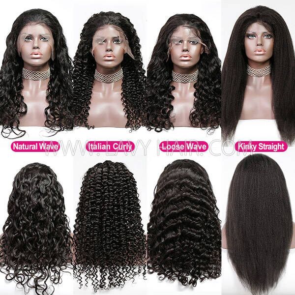 (All Texture Link)200% Density HD Lace Glueless Wear Go Pre Bleached Single Knot 100% Real Human Hair Pre Plucked Straight/Wavy/Curly