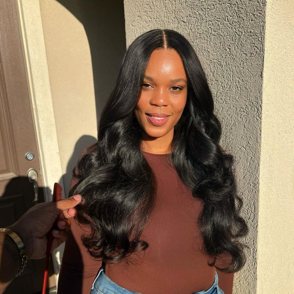 Double Drawn Body Wave Thickness From Top to End Human Hair Bundles
