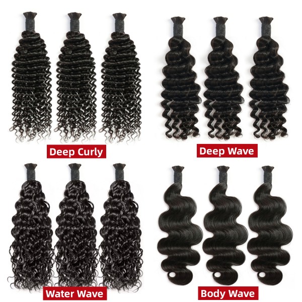 Hot Selling Hair Bulk No Weft 12A  Advanced Grade Bohe Braiding 100% Human Hair Quick Weave Extensions 100 Grams/1 Bundle