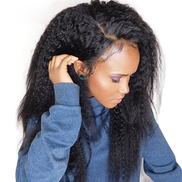 (All Texture Link) 150% Density 12-40 inches U part Wigs /V part Wigs 100% Human Hair Half Wig Straight /Wavy/ Curly