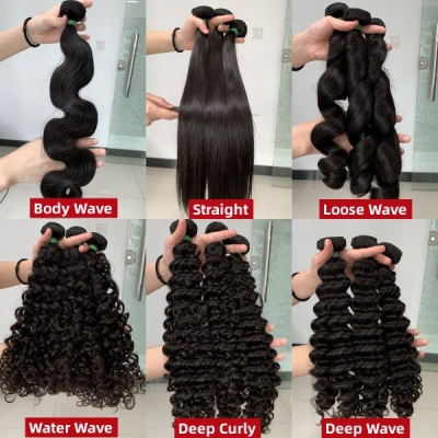 Lavyhair Vietnamese Raw Hair Cuticle Aligned 1 Bundle/105g Glossy Unprocessed Human hair Wholesale extensions