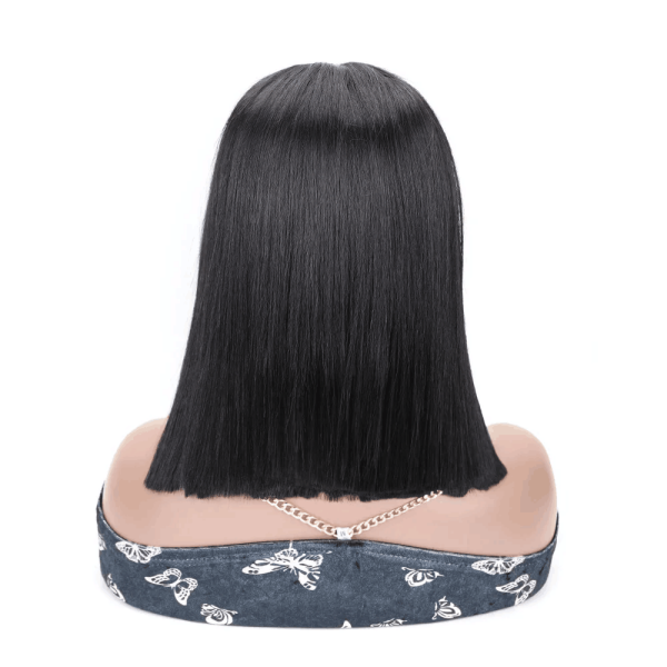 (All Texture Link)250% High Density 2*6 Closure Bob Wig Bone Straight Raw Hair #1B #99J #4 #P4/27 Thickness Blunt Cut Preplucked Glueless wig