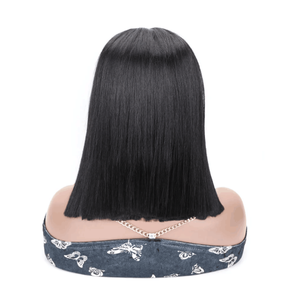 (All Texture Link)250% High Density 2*6 Closure Bob Wig #1B #99J #4 #P4/27 Thickness Blunt Cut Preplucked Glueless 100% Human hair