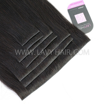Lavy Hair Follicle Fusion Clip ins Seamless Skin Injection No Glue No Damage 7 pcs/set 120 grams 12A Grade Virgin Hair