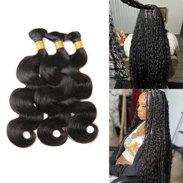 Hot Selling Hair Bulk No Weft 12A  Advanced Grade Bohe Braiding 100% Human Hair Quick Weave Extensions 100 Grams/1 Bundle