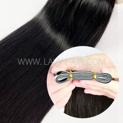 50% Off Limited Stock Clearance 100 grams/ 1 piece Long Strip Tape In Hair #1b Natural Color Human Hair Durable Invisible Install Extensions