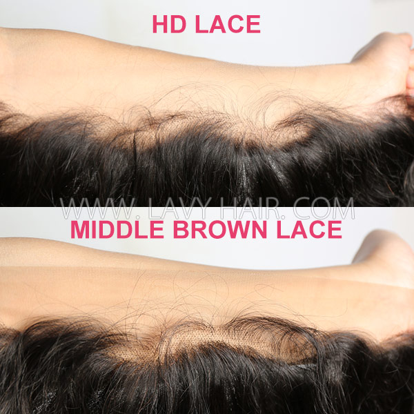 100% Purest Raw Hair Young Donor HD Lace Ear to Ear 13*4 13*6 360 Frontal Invisible Melted Lace Frontal