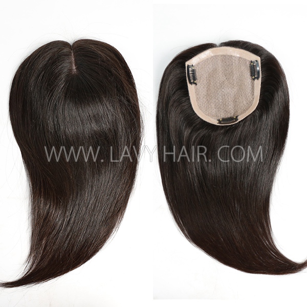 Womens Toupee Silk Base Toupee Natural Scalp Undetectable Hair Replacement Hair System Natural Hairline