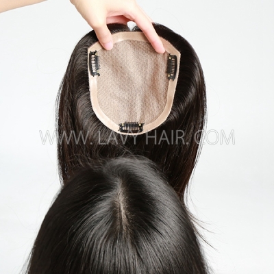 Womens Toupee Silk Base Toupee Natural Scalp Undetectable Hair Replacement Hair System Natural Hairline