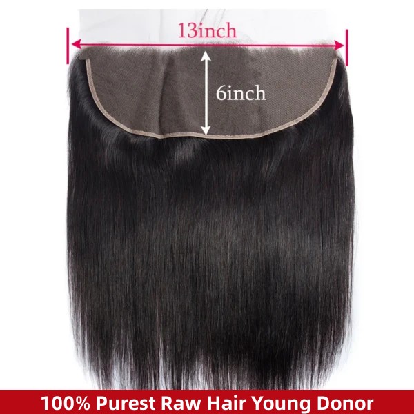 100% Purest Raw Hair Young Donor HD Lace Ear to Ear 13*4 13*6 360 Frontal Invisible Melted Lace Frontal