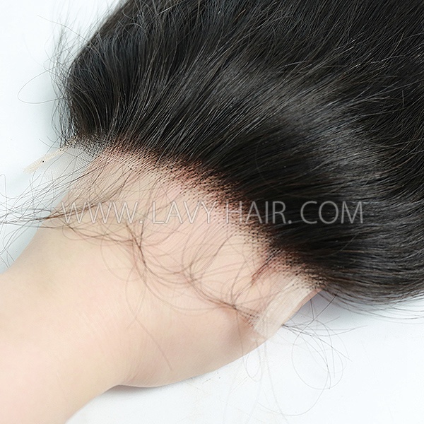 100% Purest Raw Hair Young Donor HD Lace Closure 4*4 5*5 6*6 7*7 Preplucked Natural Hairline Undetectable Melted Lace