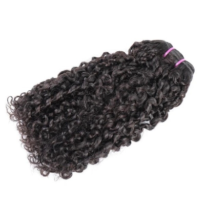 Super Double Drawn Luxury Curly (Same Full From Top To Tip) Virgin Human Hair Extensions 105 Grams/1 Bundle