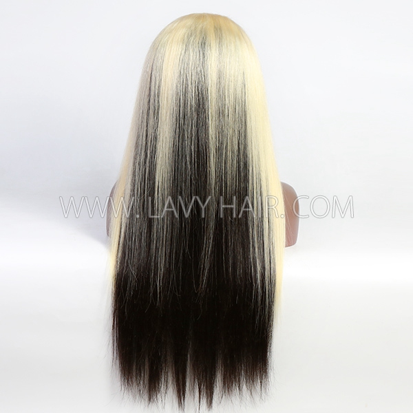 (All Texture Link) Special Sewing Wig 200% Density 613 Frontal Closure And 1B color Bundles Sewing Wig Human Hair Wear Go
