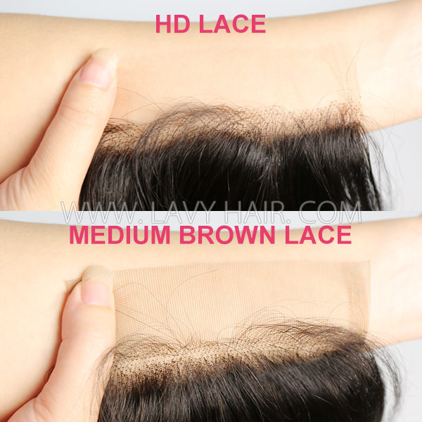 （New）Advanced Grade HD Lace 9*6 Closure Preplucked Invisible Melted Lace Human Hair Straight/Curly/Wavy