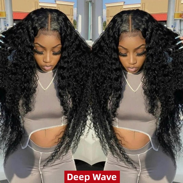 (All Texture Link) 250% Density Bundles With 2*6 6*6 7*7 Lace Closure Sewing Wigs Human Hair Wear Go 100% Glueless