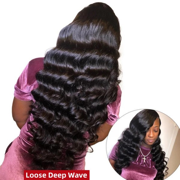 (All Texture Link)300% Density Bundles With 4*4 5*5 Closure Sewing Wigs Human Hair Wear Go 100% Glueless