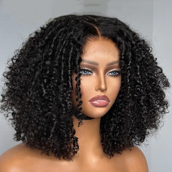 Finger roll curly 250% Density Human Hair Wear Go 100% Glueless Hot Selling Curl