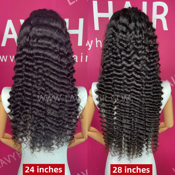 Glueless Wear Go Pre Bleached Deep Wave 200% Density Undetectable HD Lace 4×4 5×5 Closure 13×4 13×6 Full Frontal Wigs 100% Human Hair Pre Plucked Wig