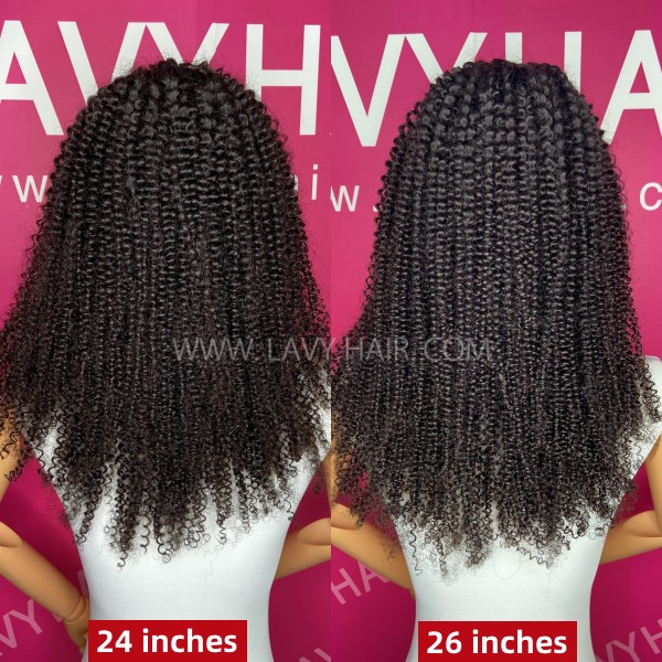 Glueless Wear Go Kinky Curly 200% Density Invisible HD Lace 4×4 5×5 13×4 13×6 Full Frontal Wigs Pre Plucked Human Hair Afro Curly