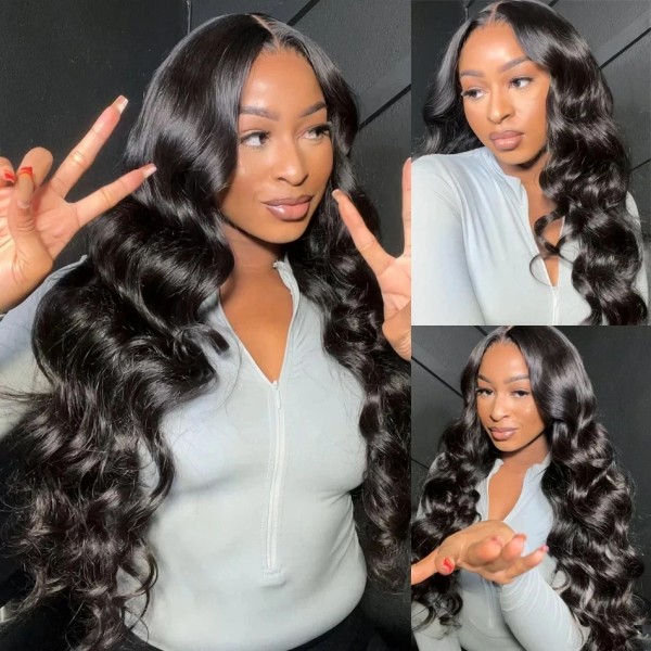 250% Density Bundles With 13*4 Full Frontal Sewing Wigs Human Hair Wear Go 100% Glueless