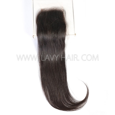 （New）Advanced Grade HD Lace 4*6 Closure Preplucked Invisible Melted Lace Human Hair Straight/Curly/Wavy