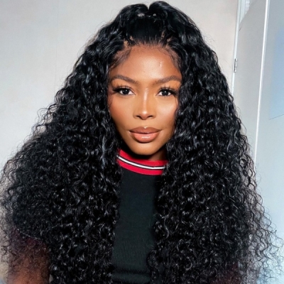Glueless Wear Go Water Wave 200% Density Melted HD Lace Wig 4×4 5×5 13×4 13×6 Full Front Wig Pre Cut 100% Real Human Hair Preplucked Pre Bleached