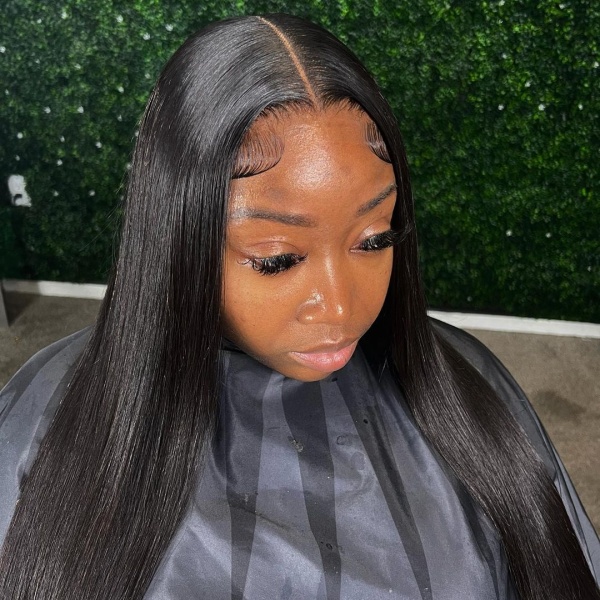 Glueless 6*6 HD Lace Closure Wig Straight Hair Preplucked Hairline