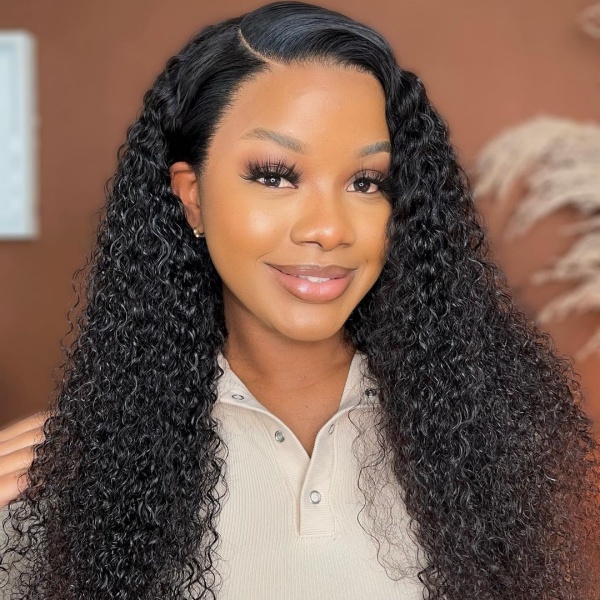 200% Density 13*4 HD Lace Full Frontal Wig Deep Curly Glueless Wig