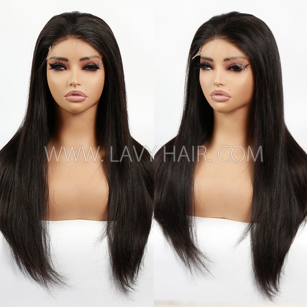 C Shape Ear Design HD Lace Glueless Wear Go 3D Dome Cap 200% Density 100% Human Hair Pre plucked Pre Cut Lace