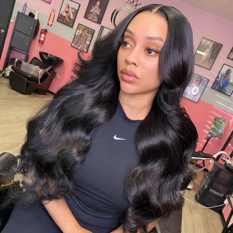 (All Texture Link) 250% Density Bundles With 2*6 6*6 7*7 Lace Closure Sewing Wigs Human Hair Wear Go 100% Glueless